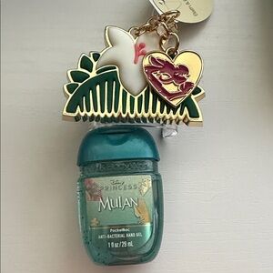 Disney Mulan keychain holder and anti bacterial hand gel